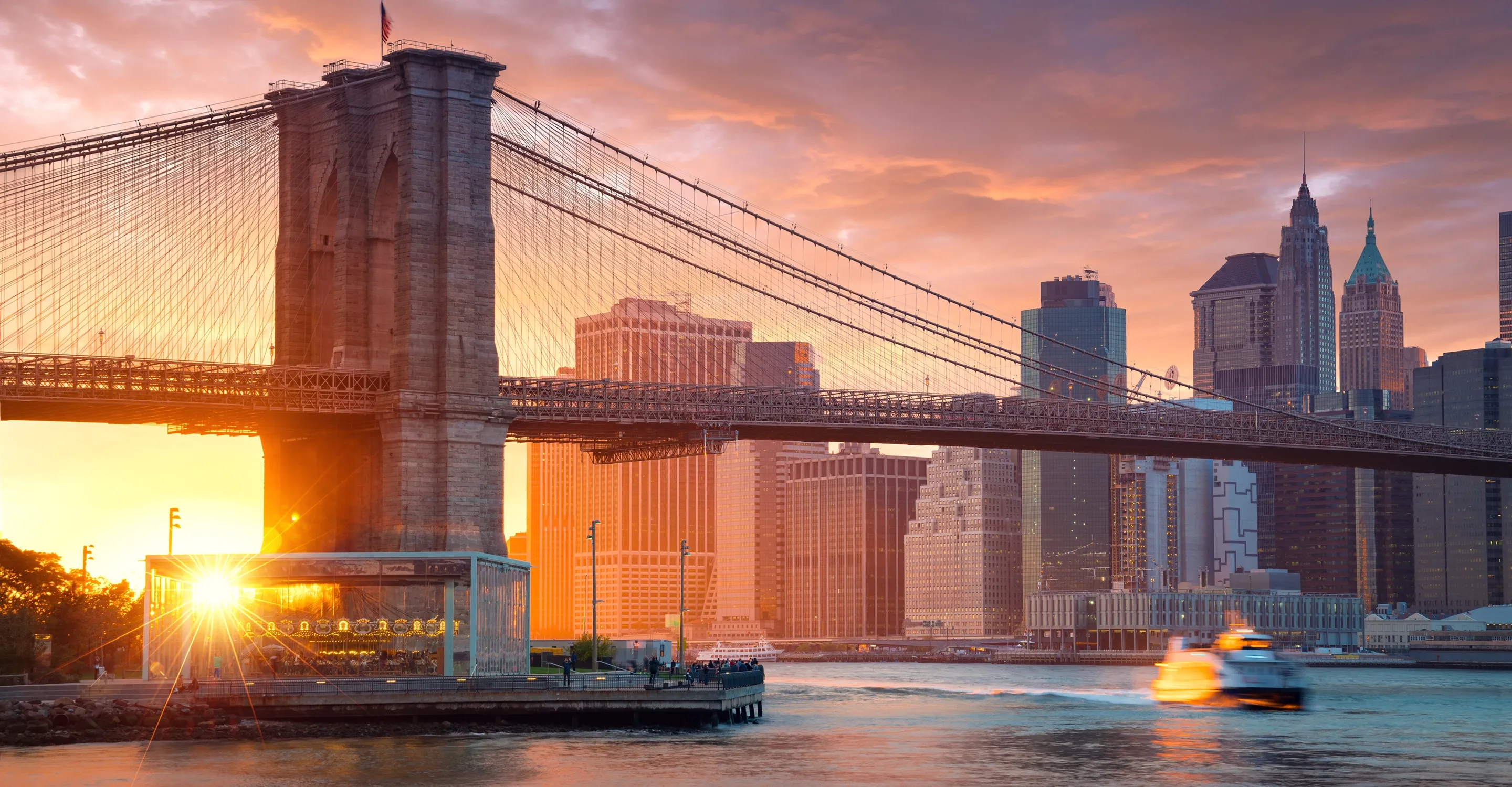 Brooklyn Bridge and NYC Skyline